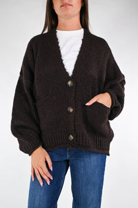 HAVEONE - CARDIGAN OVER ART.JIT-P020 - MORO