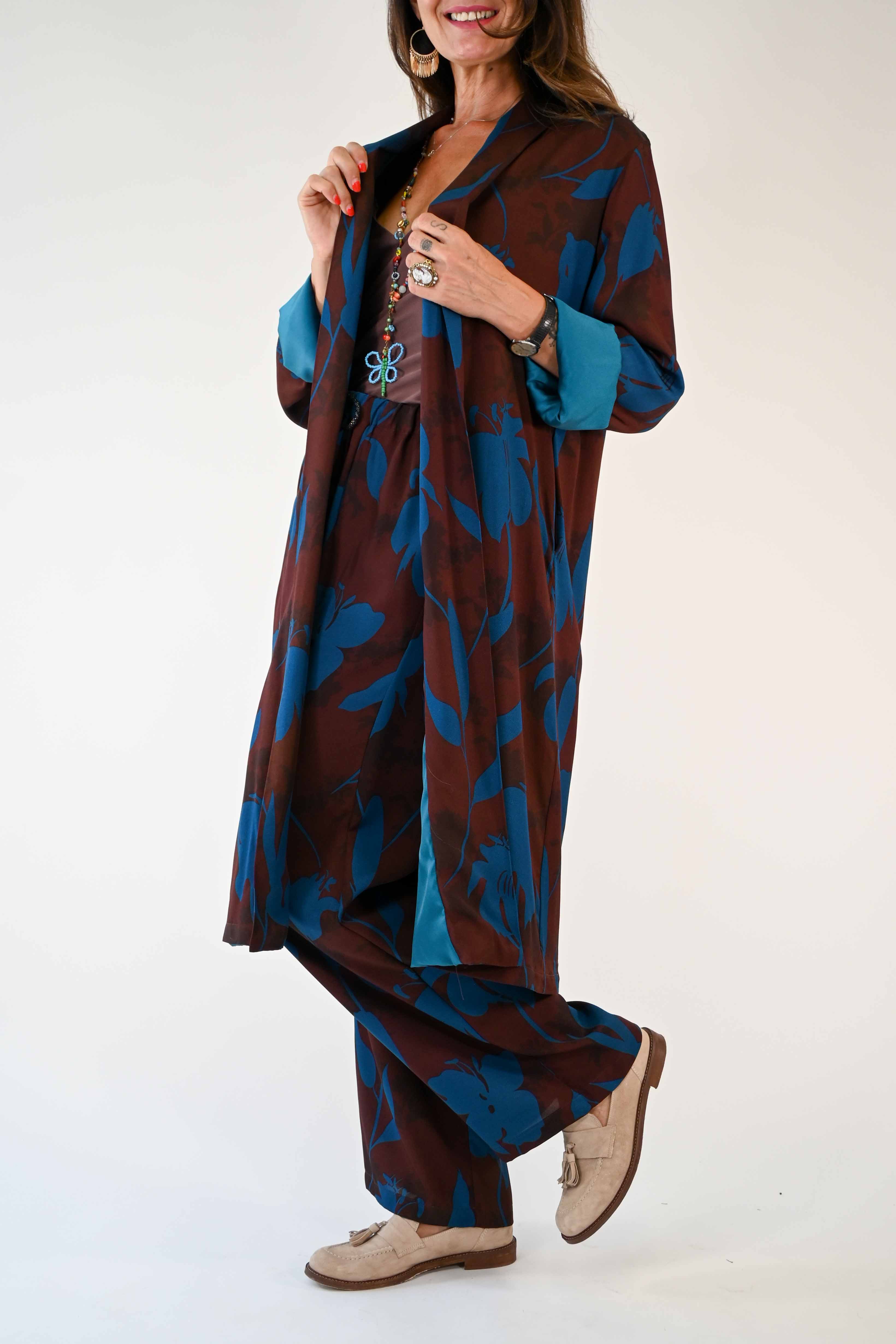 PANTALONE PALAZZO FANTASIA FLOREALE BORDEAUX1