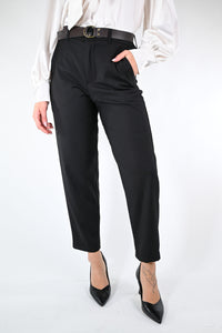 HAVEONE - PANTALONE BASIC POLIVISCOSA ART.PVE-P294 - NERO