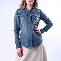 RECUPERO - CAMICIA DENIM WESTERN ART.PINTA - LAVAGGIO AL THE'
