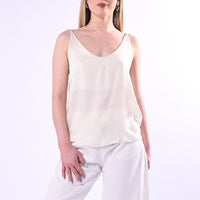 HAVEONE - TOP GRONDA CON SPALLINA ART.RWG-Q189/B - BURRO