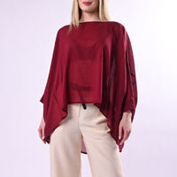 HAVEONE - BLUSA OVER AMPIA IN MUSSOLA ART.CMA-Q390/I - INDIA