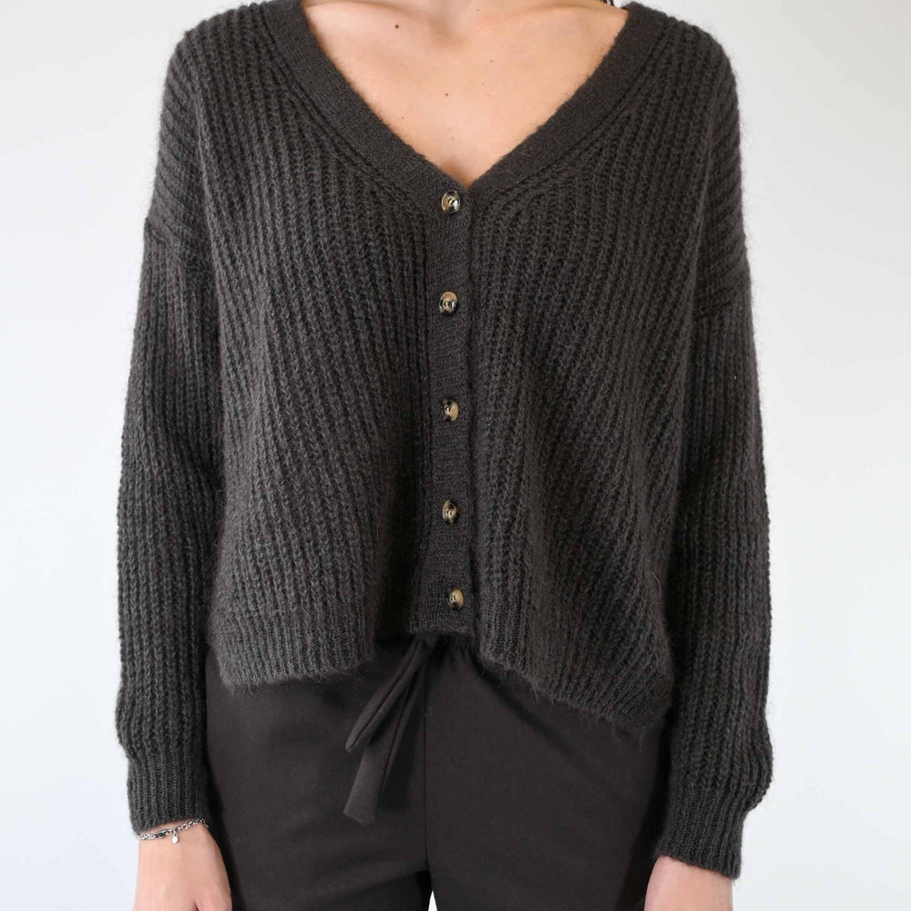 
                  
                    CARDIGAN IN MOHAIR COSTA INGLESE COLOR MOKA
                  
                