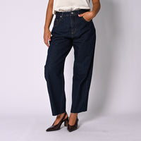 HAVEONE - JEANS MODELLO ARIA CON TAGLIO VIVO ART.PGZ-R211/J - JEANS SCURO