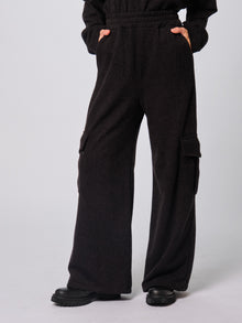  Pantalone cargo in maglia Haveone nero