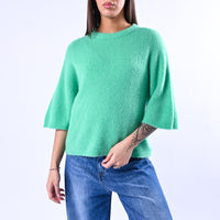 B LOVE - MAGLIA ALPACA OVER ART.COCCOLA/1038 - VERDE GUCCI