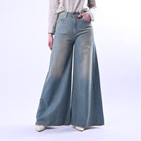 RECUPERO - JEANS WIDE LEG IN TENCEL ART.CORE-XM - LAVAGGIO CHIARO AL THE'