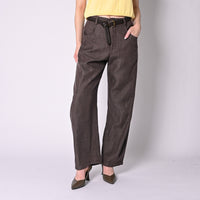 VICOLO - PANTALONE BALLOON FLUIDO IN LYOCELL  ART.TAC0601/M - MORO