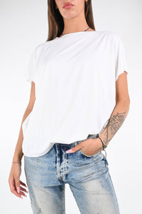 B LOVE - T-SHIRT TAGLIO VIVO ART.11369 - LATTE