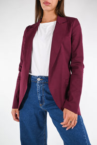 GOLD - GIACCA EASY TAGLIO VIVO PUNTO MILANO ART.37478/4604 - BORDEAUX
