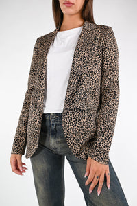 GOLD - GIACCA EASY TAGLIO VIVO ART.37478/4445 - ANIMALIER CAMMELLO