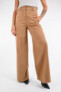 GOLD - PANTALONE PALAZZO EASY POLIVISCOSA ART.17312/4252 - CAMMELLO