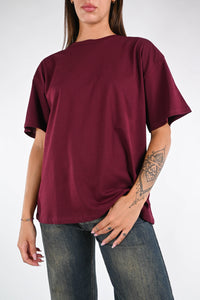 B LOVE - T-SHIRT A SCATOLA ART.10116/I - BORDEAUX