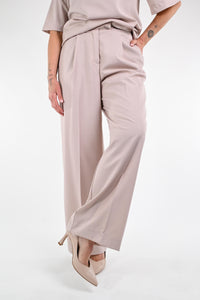 GOLD - PANTALONE PALAZZO IN POLIVISCOSA ART.17740/4557 - BEIGE