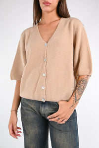 B LOVE - CARDIGAN BABY ALPACA OVER ART.AP2395 - CAMMELLO