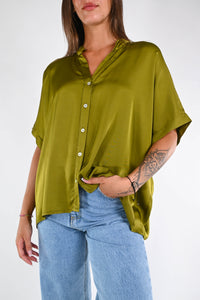 MOTEL - CAMICIA REGOLARE SATIN ART.C125C05Q - OLIO