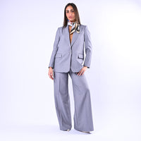 GOLD - GIACCA OVER POLIVOSCOSA MELANGE ART.37228/4701 - PERLA