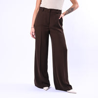 GOLD - PANTALONE PALAZZO FLUIDO ART.17206/4724 - MORO