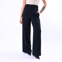 GOLD - PANTALONE PALAZZO EASY FLUIDO ART.17312/4724 - BLU