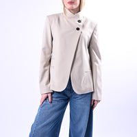 HAVEONE - GIACCA COREANA BOTTONI SPOSTATI ART.JMN-Q090 - BEIGE