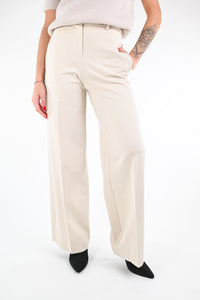 TENSIONE IN - PANTALONE PALAZZO PUNTO MILANO ART.26P1305 - PANNA