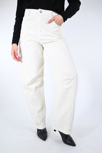 RECUPERO - PANTALONE BALLOON IN VELLUTO ART.30463/L - BURRO