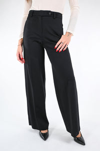 TENSIONE IN - PANTALONE PALAZZO PUNTO MILANO ART.26P1305 - NERO