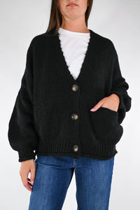 HAVEONE - CARDIGAN OVER ART.JIT-P020 - NERO