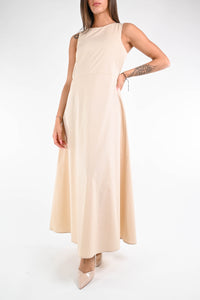 VICOLO - ABITO LUNGO IN POPELINE ART.TD0650 - BEIGE