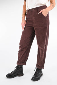 RECUPERO - PANTALONE BAGGY IN VELLUTO ART.30325/V - MORO