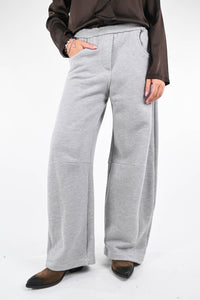 SOUVENIR - PANTALONE GAIA IN FELPA ART.M38F0621 - GRIGIO CHIARO