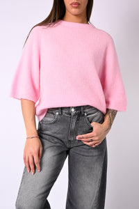 B LOVE - MAGLIA ALPACA OVER ART.COCCOLA/1038 - ROSA BABY