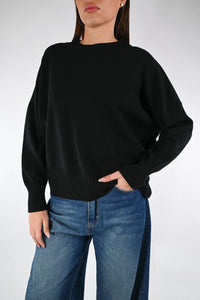 B LOVE - MAGLIA OVER IN VISCOSA ART.5039 - NERO