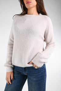 B LOVE - MAGLIA BABY ALPACA MANICA LUNGA ART.SOFT/1013 - BEIGE