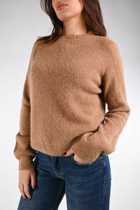 B LOVE - MAGLIA BABY ALPACA MANICA LUNGA ART.SOFT/1013 - CAMMELLO