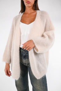 B LOVE - CARDIGAN OVER KID MOHAIR ART. HH24209 - BEIGE