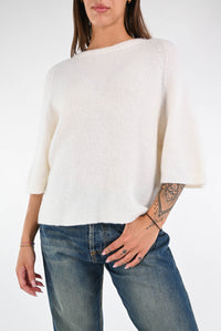 B LOVE - MAGLIA ALPACA OVER ART.COCCOLA/1038 - LATTE