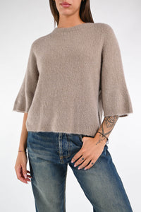 B LOVE - MAGLIA ALPACA OVER ART.COCCOLA/1038 - CAPPUCCINO