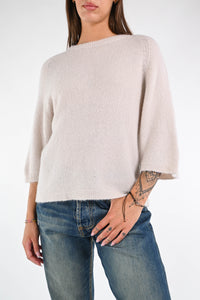 B LOVE - MAGLIA ALPACA OVER ART.COCCOLA/1038 - BEIGE