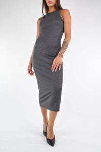 VICOLO - ABITO LUREX ART. UF0059 - GRIGIO