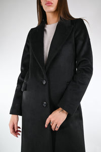 GOLD - CAPPOTTO DRITTO DUE BOTTONI MANO MORBIDA ART.86771/4472 - NERO