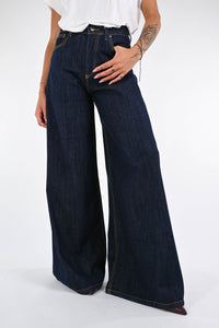MOTEL - JEANS PALAZZO 5 TASCHE ART.3879T522- DENIM SCURO