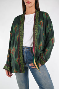 WU'SIDE - GIACCA/KIMONO ART.25560 - FANTASIA VERDE