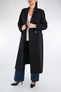 TENSIONE IN - CAPPOTTO CON BOTTONI DIETRO ART.CP48TNSN - NERO