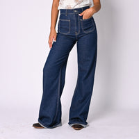 HAVEONE - JEANS PALAZZO MODELLO PLAZA ART.PGZ-R075/B - BLU
