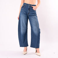 HAVEONE - JEANS BARBARA DENIM LEGGERO ART. PFA-Q630/LM - LAVAGGIO MEDIO