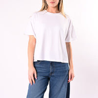 HAVEONE - T-SHIRT A SCATOLA MEZZA MANICA ART. MJS-Q017/BO - BIANCO OTTICO