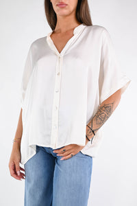 MOTEL - CAMICIA REGOLARE SATIN ART.C125C05Q - BURRO