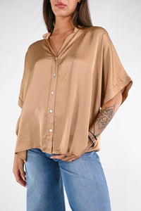 MOTEL - CAMICIA REGOLARE SATIN ART.C125C05Q - DESERT