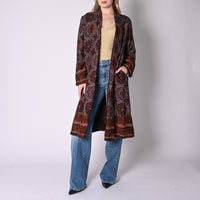 WU'SIDE - KIMONO MEDIO FANTASIA PAISLEY ART.26528/M - MORO
